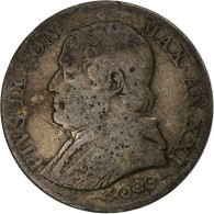 Vatican, Pius IX, Lira, 1866, Rome, Argent, B+, KM:1377.2 - Vaticano