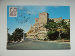 CARTE MAXIMUM CARD CHATEAU LOMBARDIA D'ENNA ITALIE - Cartoline Maximum