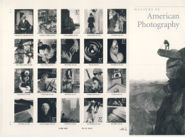 (C11) MASTERS OF AMERICAN PHOTOGRAPHY - 2001 - FEUILLE COMPLETE - TP ADHESIFS - Nuevos