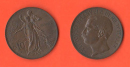 Italia Regno 10 Centesimi 1911 Cinquantenario Regno D'Italia Italie Italy Copper Coin - 1900-1946 : Victor Emmanuel III & Umberto II