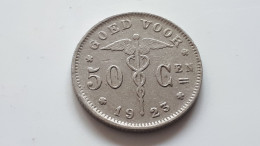 BELGIQUE ALBERT PREMIER BON POUR 50 CENTIMES 1923 VL COTES : 0,25€-0,75€-2,5€-15€ - 50 Centimes