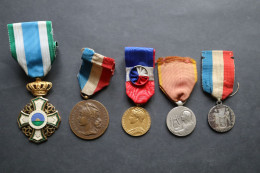 5 Médailles Anciennes  Lot 1 - France