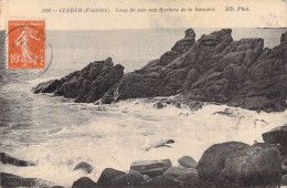 29 - Cleder - Coup De Mer Aux Rochers De La Sorcière. 1916 - Cléder