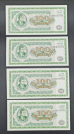 Very Rare Vintage Set Original UNC Russia 1994 MMM 4 Pcs. Banknotes. Banknote Series Numbers In Sequence - Russia