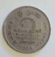 Sri Lanka, Year 1984, Used, 2 Rupie - Sri Lanka