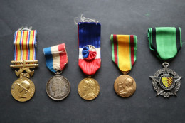 5 Médailles Anciennes  Lot 2 - Frankrijk