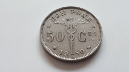 BELGIQUE ALBERT PREMIER BON POUR 50 CENTIMES 1930 FR ONLY 1.000.000 EXEMPLAIRES COTES : 0,50€-0,75€-3€-20€ - 50 Centimes