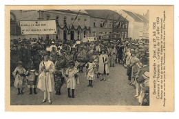 Hougaerde  Hoegaarden   Stoet Op 27 Juli 1930  Musinga Met Zijn Hof Op Een Feestdag Klooster En Vrije Meisjesschool - Högaarden