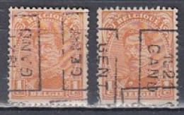 2637 Voorafstempeling Op Nr 135 - GENT 1921 GAND  - Positie A & B - Roulettes 1920-29