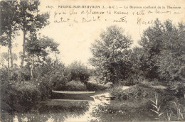 CPA - NEUNG SUR BEUVRON - LE BEUVRON CONFLUENT DE LA THARONNE (1913) - Neung Sur Beuvron