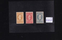 NEDERLAND * NVPH 91 - 92 - 96 Ongebruikt Met Plakker - Unused Stamps