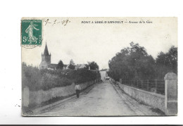 CPA DPT 17 PONT L ABBE  D ARNOULT, AV DE LA GARE  En 1909! - Pont-l'Abbé-d'Arnoult