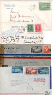 CUBA 1930s/40s - 3 Airmail Cover & 1 Postcard Posted - Cartas & Documentos