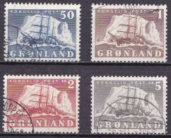 GL003B – GROENLAND - GREENLAND – 1950-58 – POLAR SHIP – Y&T # 24/7 USED 31,75 € - Usados