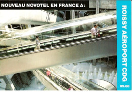 CPM - ROISSY AEROPORT CDG - NOUVEAU NOVOTEL EN FRANCE - SEPTEMBRE 1988 - Roissy En France