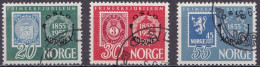 NO065D – NORVEGE - NORWAY – 1955 – NORWEX PHILATELIC EXHIBITION – SG # 455/7 USED 56 € - Used Stamps