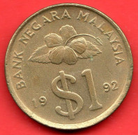 Malesia - Malaisie - Malaysia - 1992 - 1 Ringgit - QFDC/aUNC - Come Da Foto - Malaysie