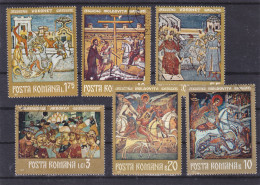 ROMANIA 1971 Frescoes Set USED Michel 2992-97 - Usado