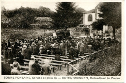 CPSM - PHALSBOURG - BONNE-FONTAINE - SERVICE EN PLEIN AIR (TRES RARE) - Phalsbourg