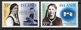 Islande 1996 N° 797/798 Neufs Europa Femmes Célèbres - 1996