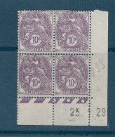 FRANCE 1929  N° 233**  25.1.29 COIN DATE GOMME D'ORIGINE SANS CHARNIÈRE  NEUF TTB      2 SCANS - ....-1929