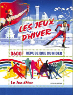 A9214 - NIGER - ERROR MISPERF Stamp Sheet -  2022 - SPORT, Winter Games - Invierno 2022 : Pekín