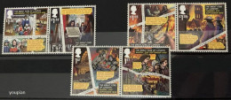 Great Britain 2016, The Great Fire Of London, Three MNH Stamps Strips - Unused Stamps