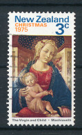 Timbre :  NEW ZEALAND, NOUVELLE ZELANDE (1975), Christmas, The Virgin And Child, Machiavelli, Oblitéré - Gebraucht