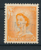 Timbre :  NEW ZEALAND, NOUVELLE ZELANDE (1953), Queen Elizabeth, 1d, Oblitéré - Usati