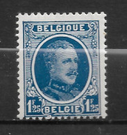 BELGIQUE ,N °206    ALBERT 1er - 1921-1925 Small Montenez