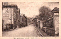 CPA MAZIERES EN GATINE ENTREE DU BOURG ET ROUTE DE NIORT  - Mazieres En Gatine