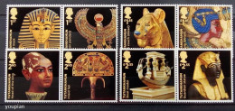 Great Britain 2022, Tutankhamun Art Egyptology, Four MNH Stamps Strips - Zonder Classificatie