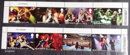 Great Britain 2023, Music Giants VII - Iron Maiden, Two MNH Stamps Strips - Sin Clasificación