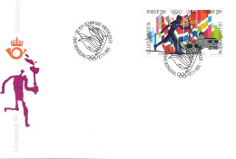 Norge Norway 1993 Torch Relay, Lillehammer '94, Olympics, Cancelled Morgedal 27.11.93, Cover - Covers & Documents