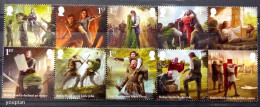 Great Britain 2023, The Legend Of Robin Hood, Two MNH Stamps Strips - Zonder Classificatie