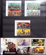 Great Britain 2023, Warhammer, Three MNH Stamps Strips And S/S - Sin Clasificación