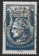 Radiodiffusion N°1 Oblitéré (sans Valeur Bleu) Cote 30€ - France Radiodiffusion