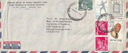 Israel - Airmail Letter - Ecumenical Institute For Advanced Theological Studies Jerusalem - To Germany - 1978 (67461) - Covers & Documents