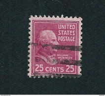 N° 394 Timbre  USA - William Mc Kinley  25c., Rose-lilas Etats-Unis (1938) Oblitéré - Usati