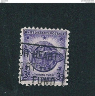 N° 492 Freedom Of Speech And Religion From Want And Fear Veterans WWII  Timbre  USA Etats-Unis (1946) Stamp - Usados