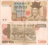 South Korea / 5.000 Won / 2002 / P-51(a) / VF - Corea Del Sud