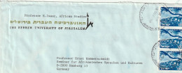 Israel - Airmail Letter - Hebrew University Of Jerusalem - To Germany - 1977 (67465) - Cartas & Documentos