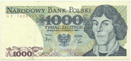 POLAND - 1000 Zlotych - 1982 - Pick 146.c - Série GE - Narodowy Bank Polski - 1.000 - Polen