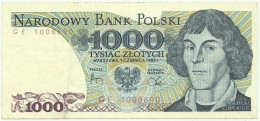 POLAND - 1000 Zlotych - 1982 - Pick 146.c - Série GE - Narodowy Bank Polski - 1.000 - Pologne