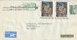 Israel - Airmail Letter - Hebrew University Of Jerusalem - To Germany - Ca. 1977 (67466) - Covers & Documents