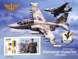 A9534 - TCHAD -  ERROR MISPERF Stamp Sheet - 2022 - Pilot Oleksandr Kukurba - Militaria