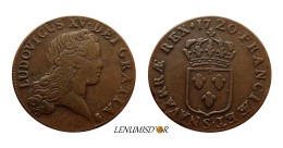 LOUIS XV Sol  Au Buste Enfantin 1720 S Reims - 1715-1774 Ludwig XV. Der Vielgeliebte