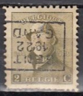 2862 Voorafstempeling Op Nr 166 - GENT 1922 GAND - Positie D - Roulettes 1920-29