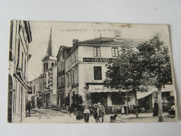 LOIRE-1227-ANDREZIEUX-LA RUE DE L'EGLISE- ANIMEE - Andrézieux-Bouthéon