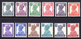 INDIA - 1940 KGVI DEFINITIVE PART SET (12V) MOUNTED MINT MM * (2 SCANS) - 1936-47 Koning George VI